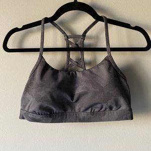 All In Motion - gray camo padded sports bra